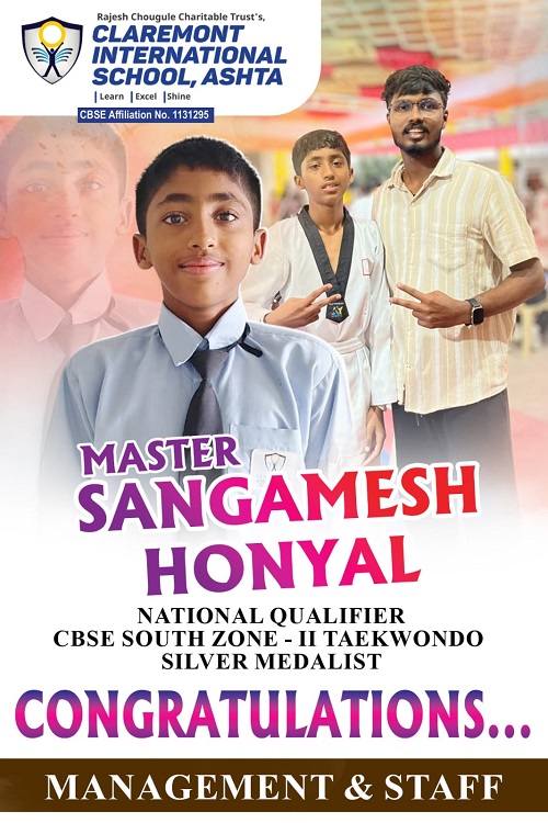  Celebration of Excellence: Sangamesh Honyal’s Taekwondo Achievement